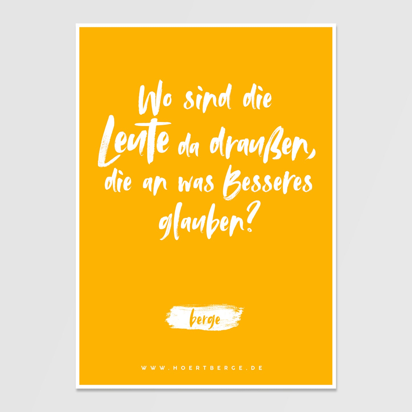 Postkarte (gelb)