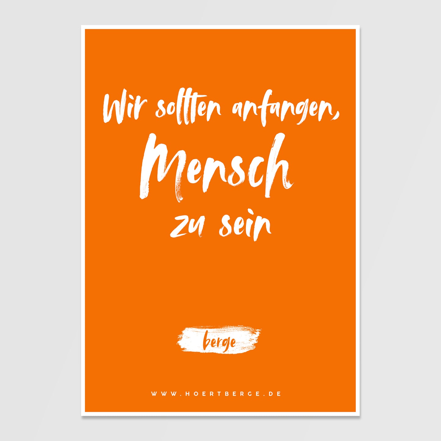 Postkarte (orange)