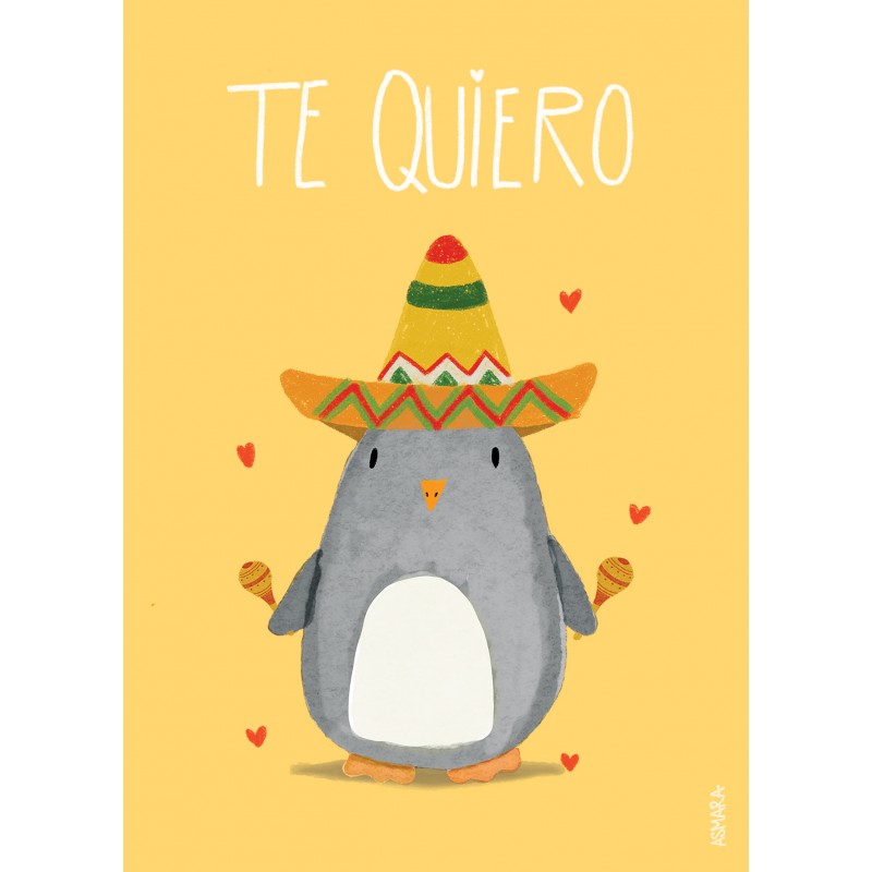Postcard - Penguin Mexico