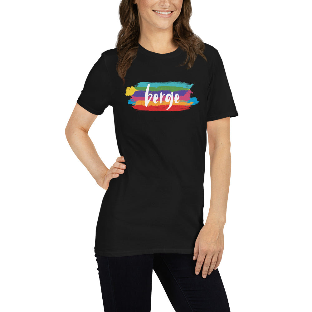 T-Shirt Berge-Logo Damen Schwarz