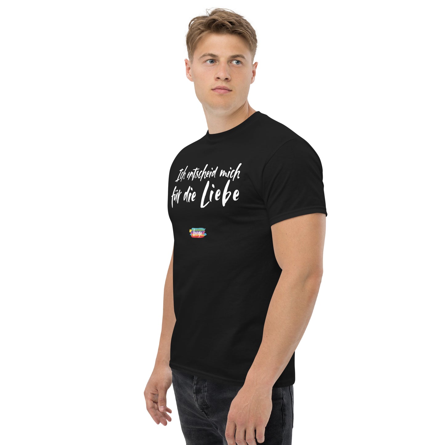 T-Shirt Herren "Für die Liebe" schwarz