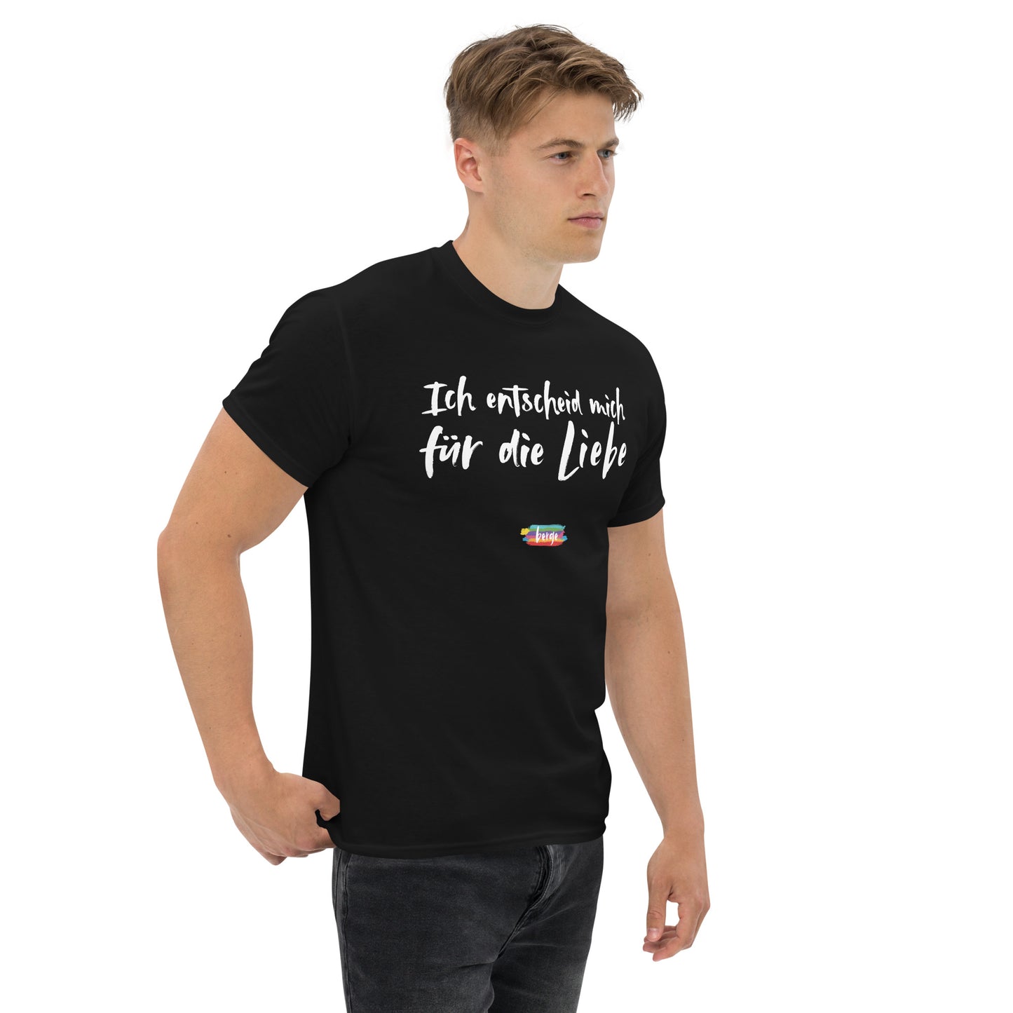 T-Shirt Herren "Für die Liebe" schwarz