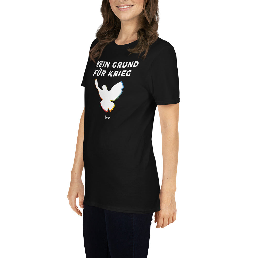 T-Shirt "Kein Grund für Krieg" Damen Farbe: schwarz