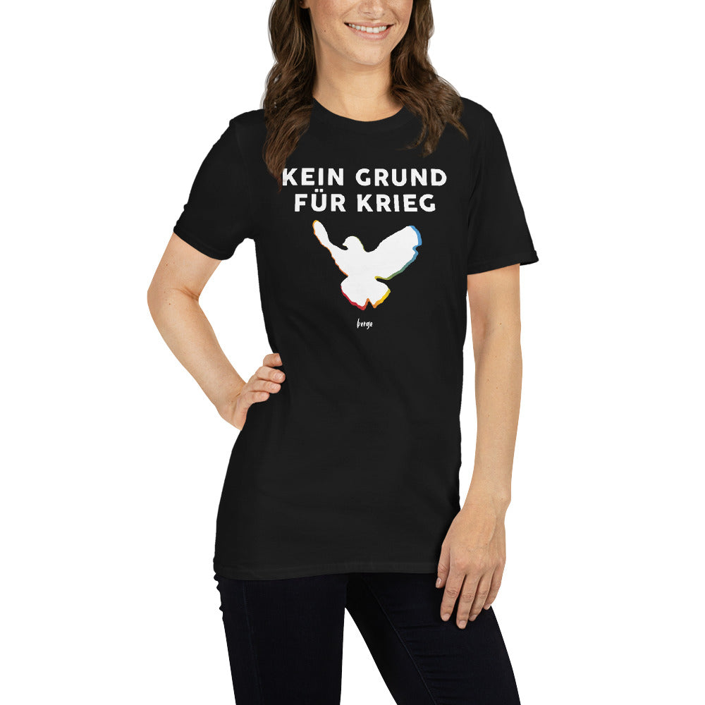 T-Shirt "Kein Grund für Krieg" Damen Farbe: schwarz