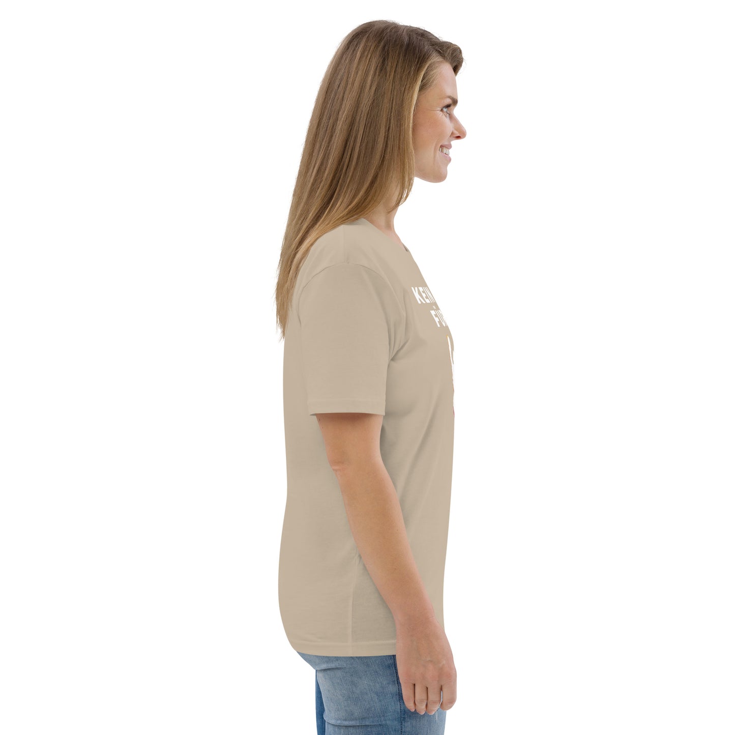 T-Shirt "Kein Grund für Krieg" Diverse Farben Unisex-Bio-Baumwoll-T-Shirt